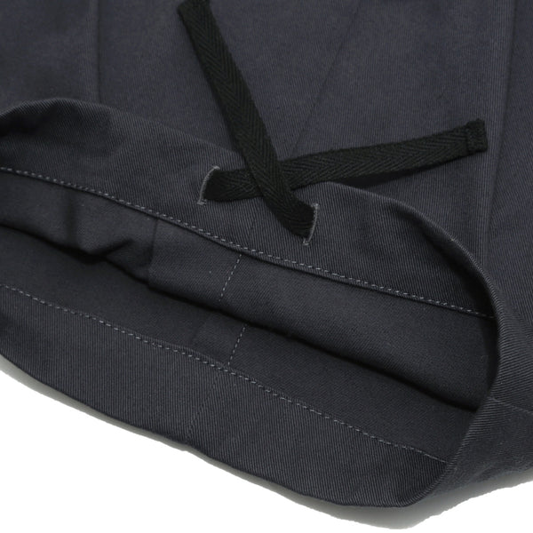Muraspo - Wide Knee-Tuck Tapered Pants [Black]