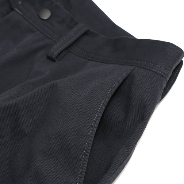 Muraspo - Wide Knee-Tuck Tapered Pants [Black]