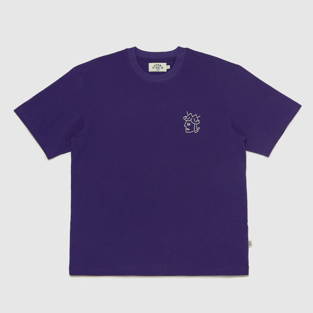 Victoria - Queenhead Logo S/S Tee [Purple]