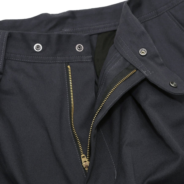 Muraspo - Wide Knee-Tuck Tapered Pants [Black]