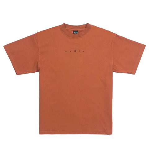 April - EMB S/S Tee [ORANGE]