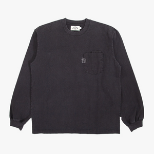 Victoria - QH Double Pocket L/S Tee [BLACK]