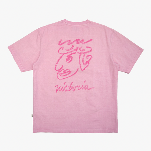 Victoria - Chalk S/S Tee [WASHED PINK]