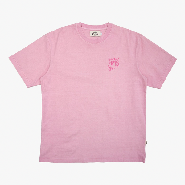 Victoria - Chalk S/S Tee [WASHED PINK]