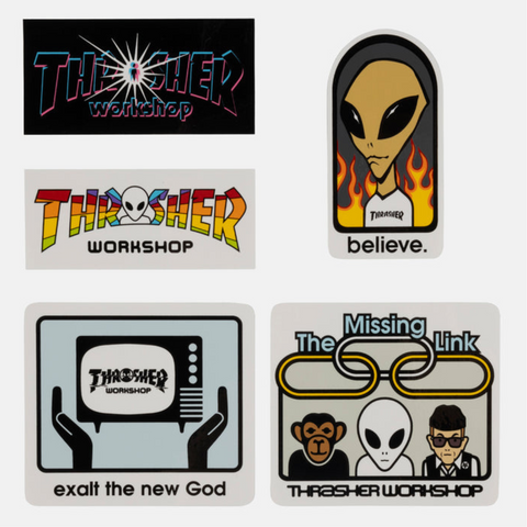 Thrasher x AWS - 5 Sticker Pack