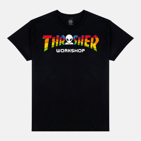 Thrasher x AWS - Spectrum S/S Tee [ BLACK]