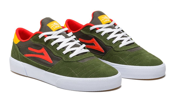 LAKAI - Cambridge Shoes [OLIVE/YELLOW SUEDE]