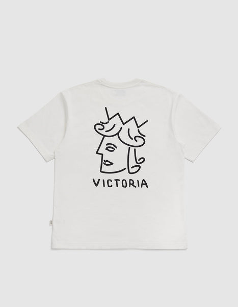 Victoria - Core Queenhead Logo S/S Tee [WHITE]