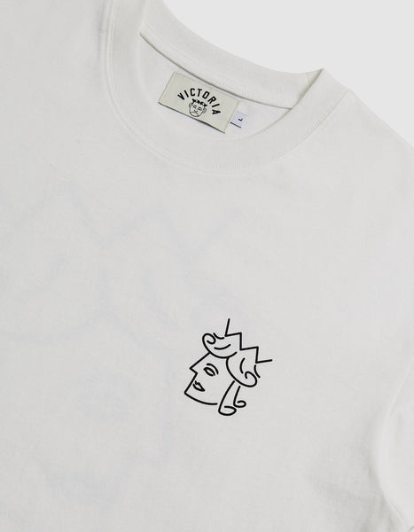 Victoria - Core Queenhead Logo S/S Tee [WHITE]