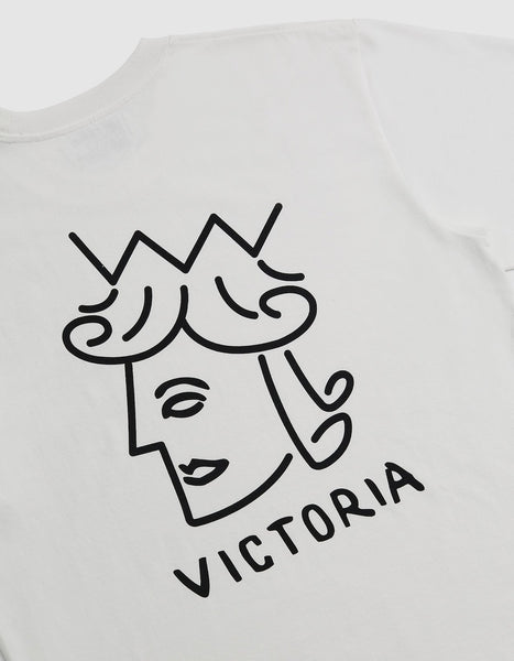 Victoria - Core Queenhead Logo S/S Tee [WHITE]