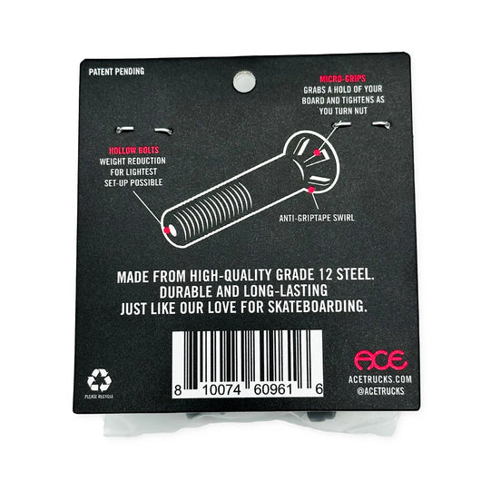 Ace Truck - Ace Hollow Bolts 7/8” [Black]