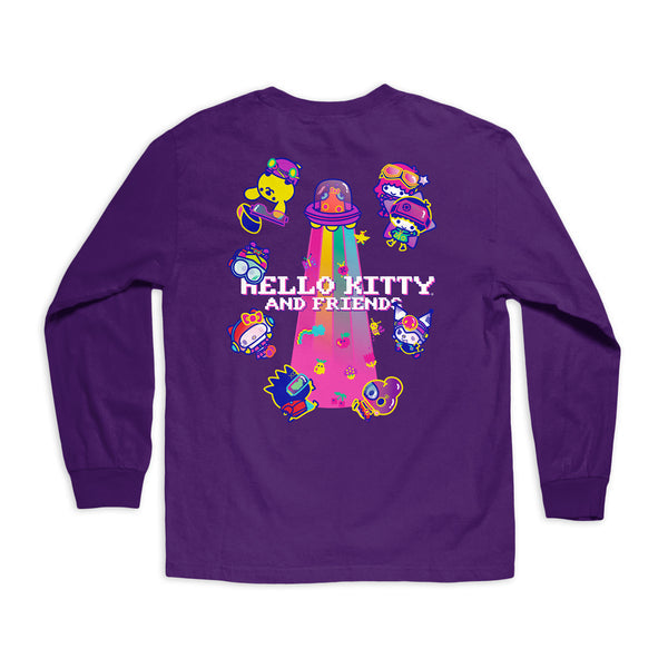 Girl - Sanrio Kawall Arcade Friends L/S Tee [Purple]