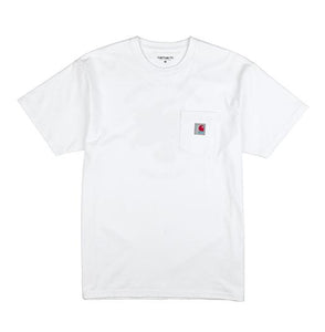 8FIVE2 x CARHARTT WIP OLD STAMP S/S Pocket Tee White