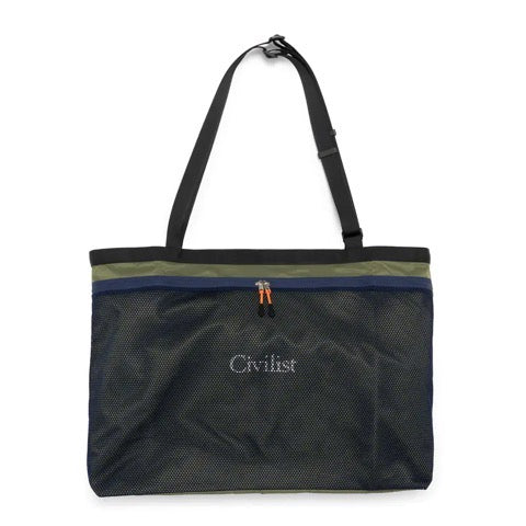 Civilist - Mesh Tote Bag  Army/Orange
