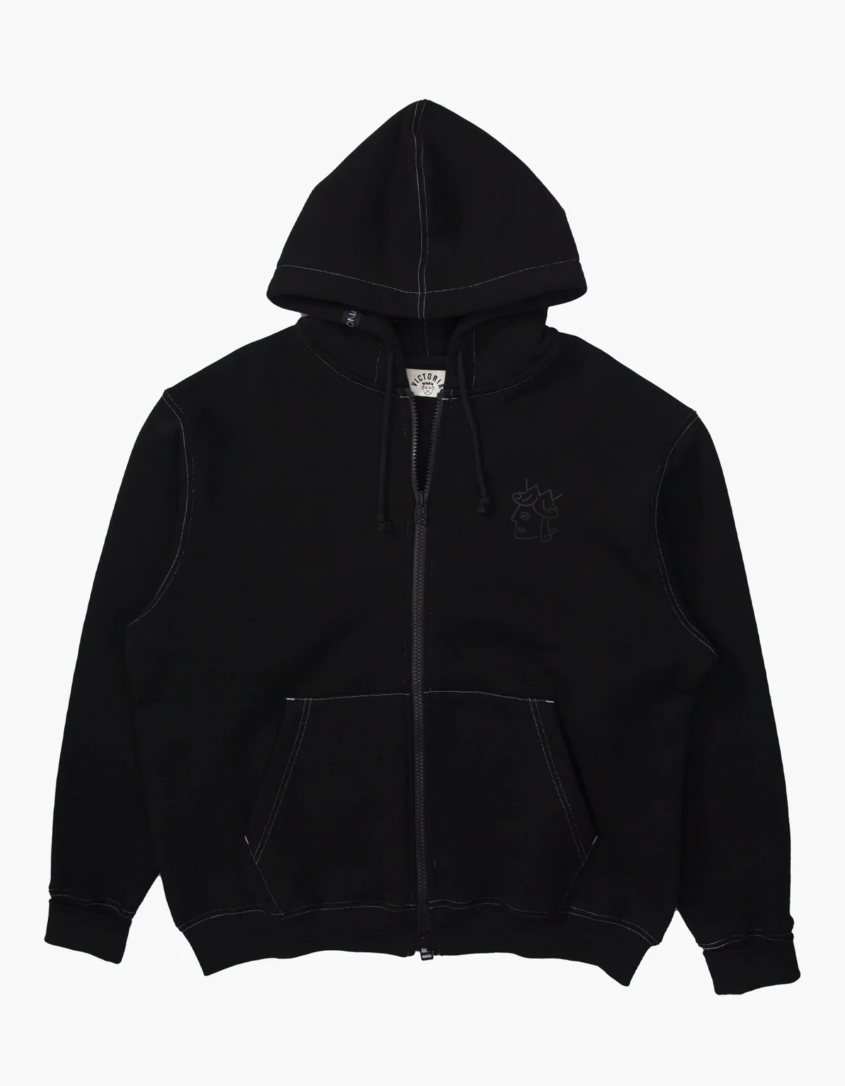 VICTORIA - QH Logo Zip-Up Hoodie