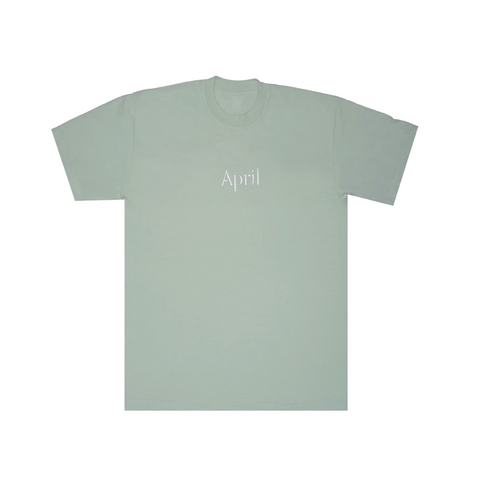 April - Embroided OG Logo S/S Tee LIGHT GREEN